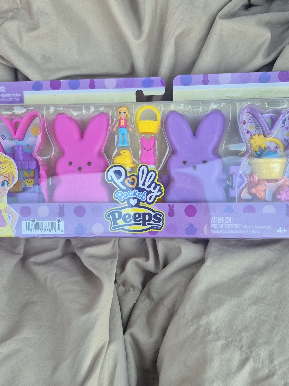 Mattel Polly Pocket Peeps Playset Pink & Purple